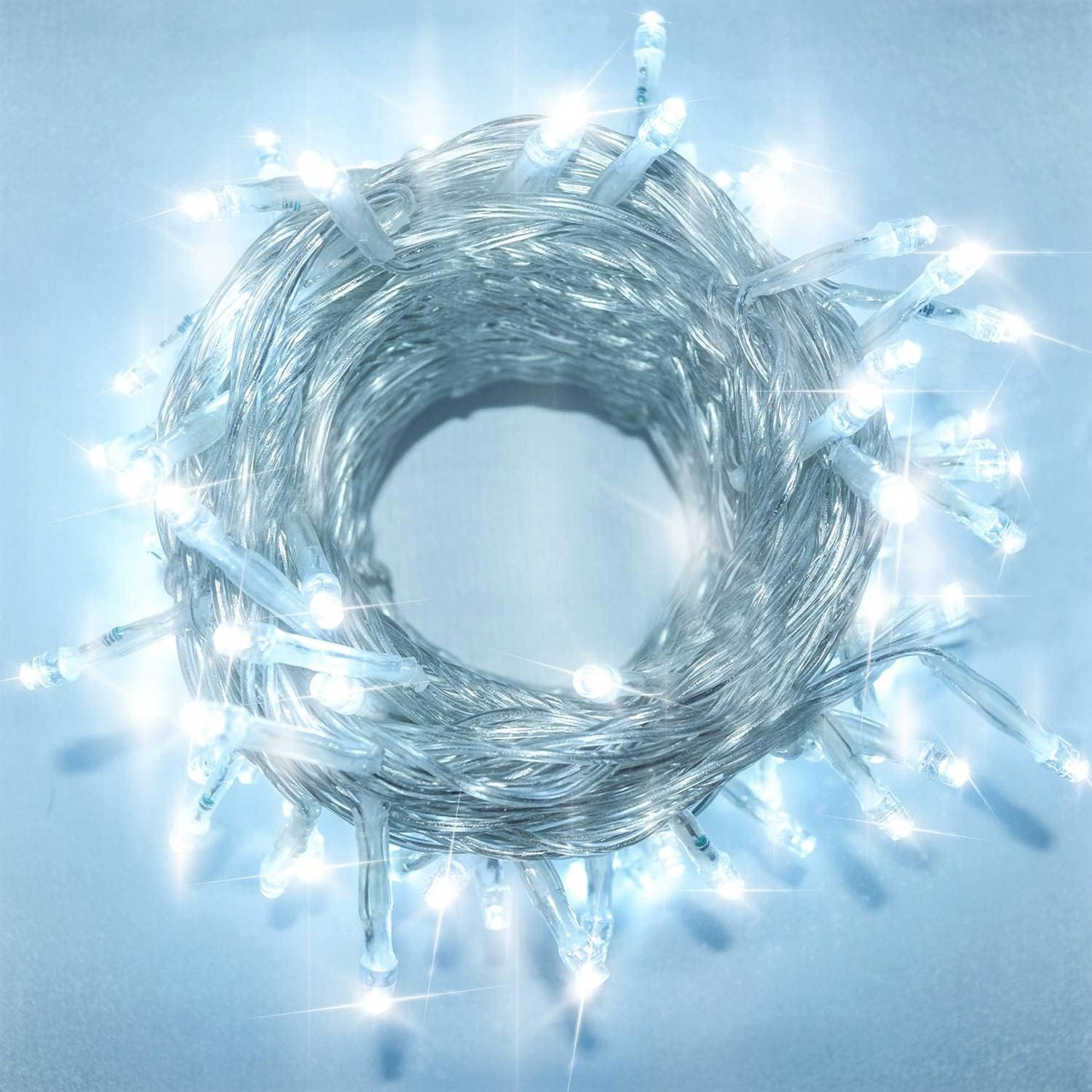 LED Christmas String Lights Outdoor: 33FT 100 Led Indoor Tree Lights - Waterproof 8 Modes Xmas Decorations Lighting - for Holiday Bedroom Wedding House Decor White (Rsh001)