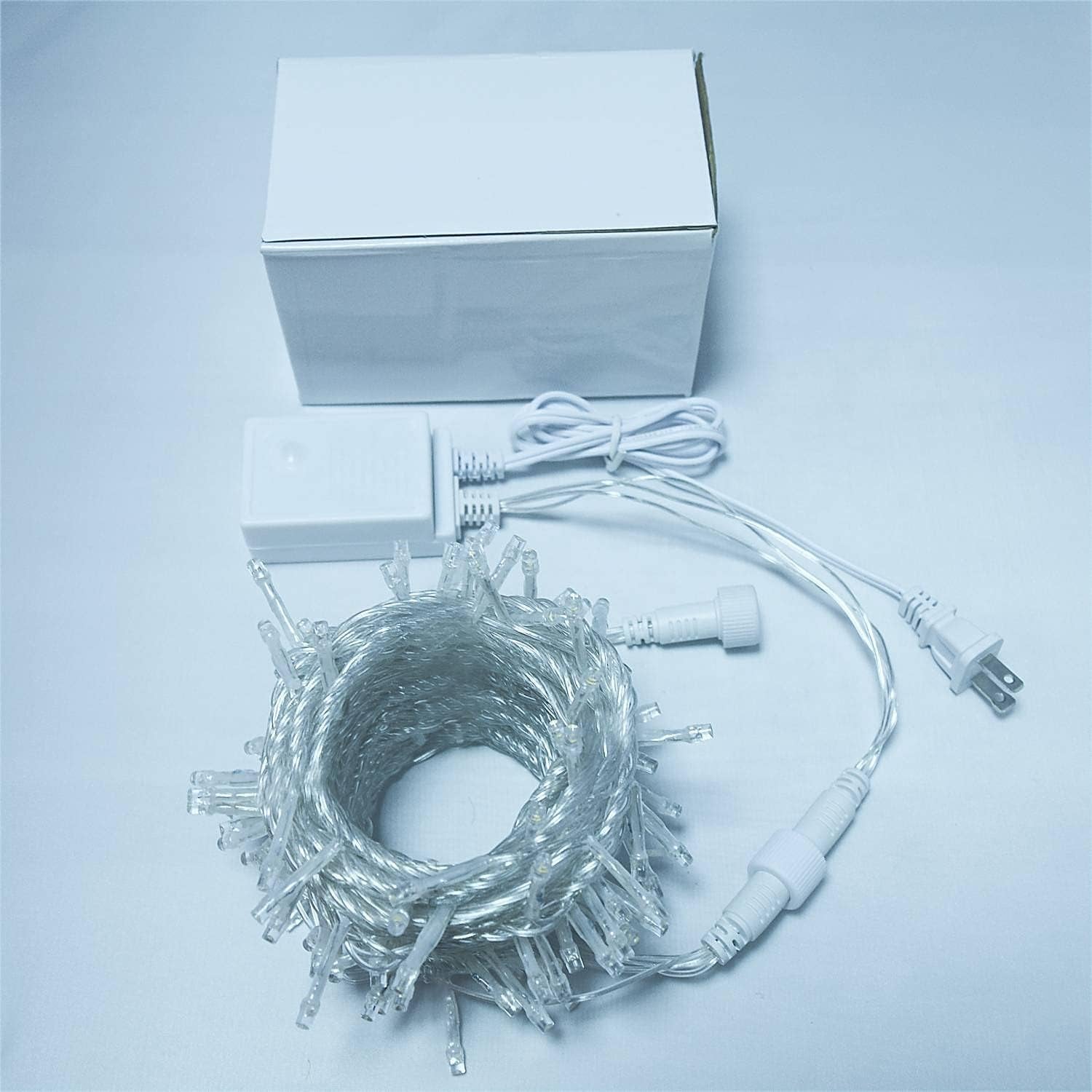 LED Christmas String Lights Outdoor: 33FT 100 Led Indoor Tree Lights - Waterproof 8 Modes Xmas Decorations Lighting - for Holiday Bedroom Wedding House Decor White (Rsh001)